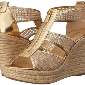 Michael Kors Metallic Gold Wedges
